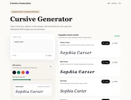 Cursive Generator logo