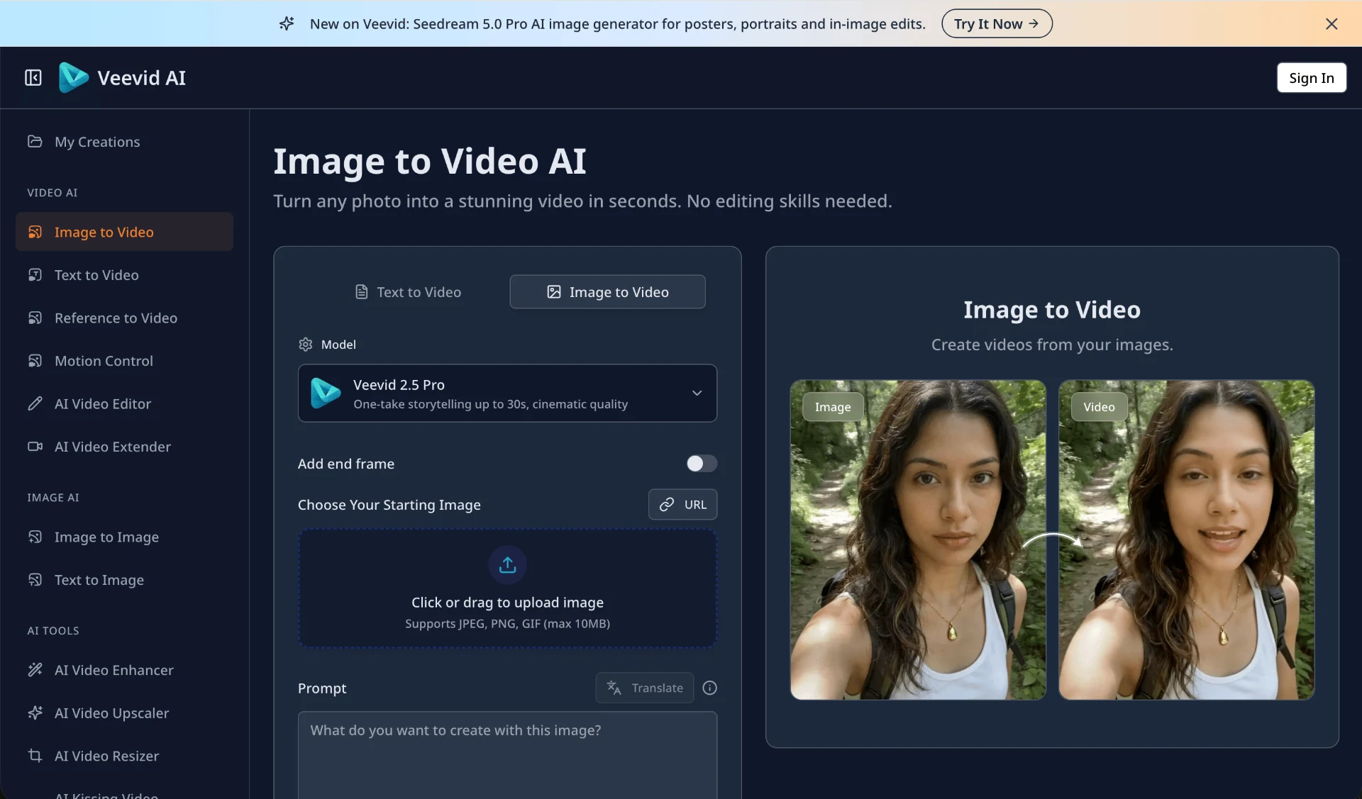 Veevid AI | High-Quality Video Generation Tool screenshot 2