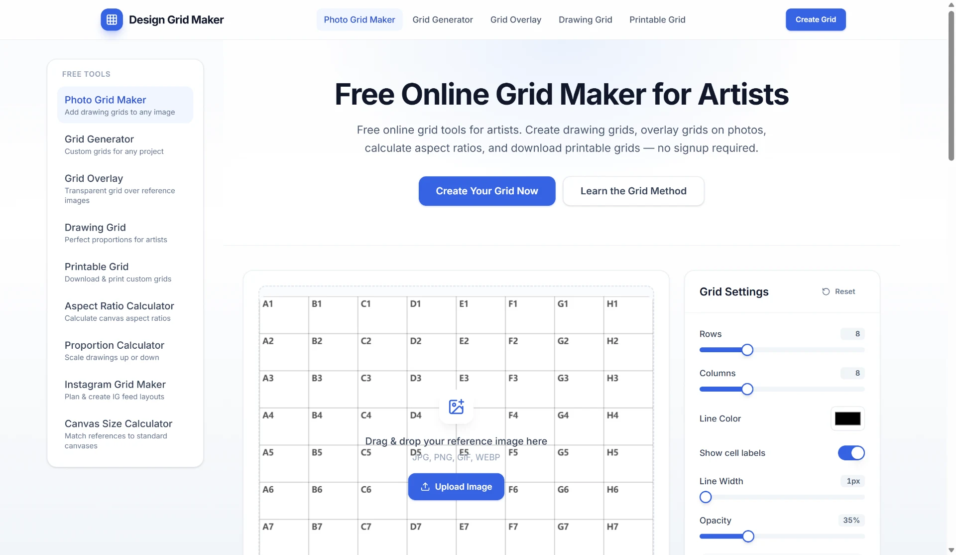 Grid Maker screenshot 1