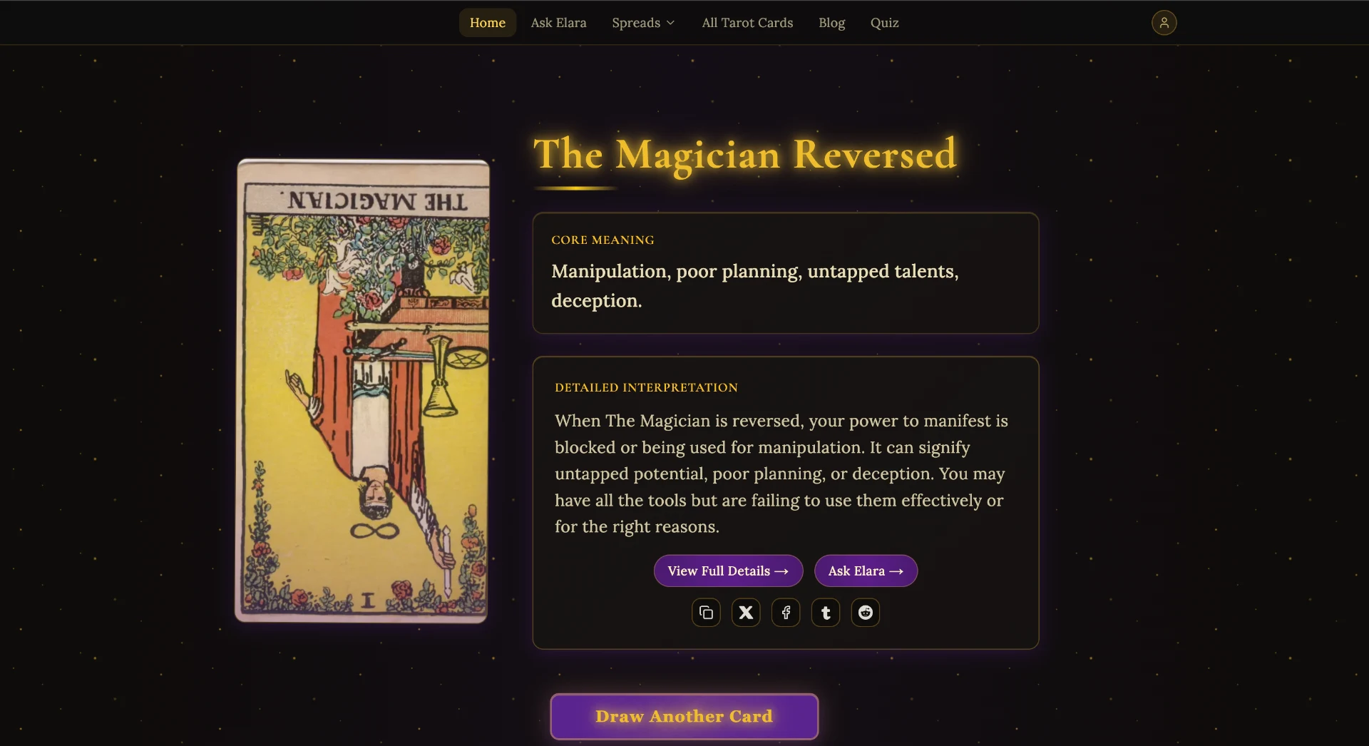 Random Tarot Card screenshot 2