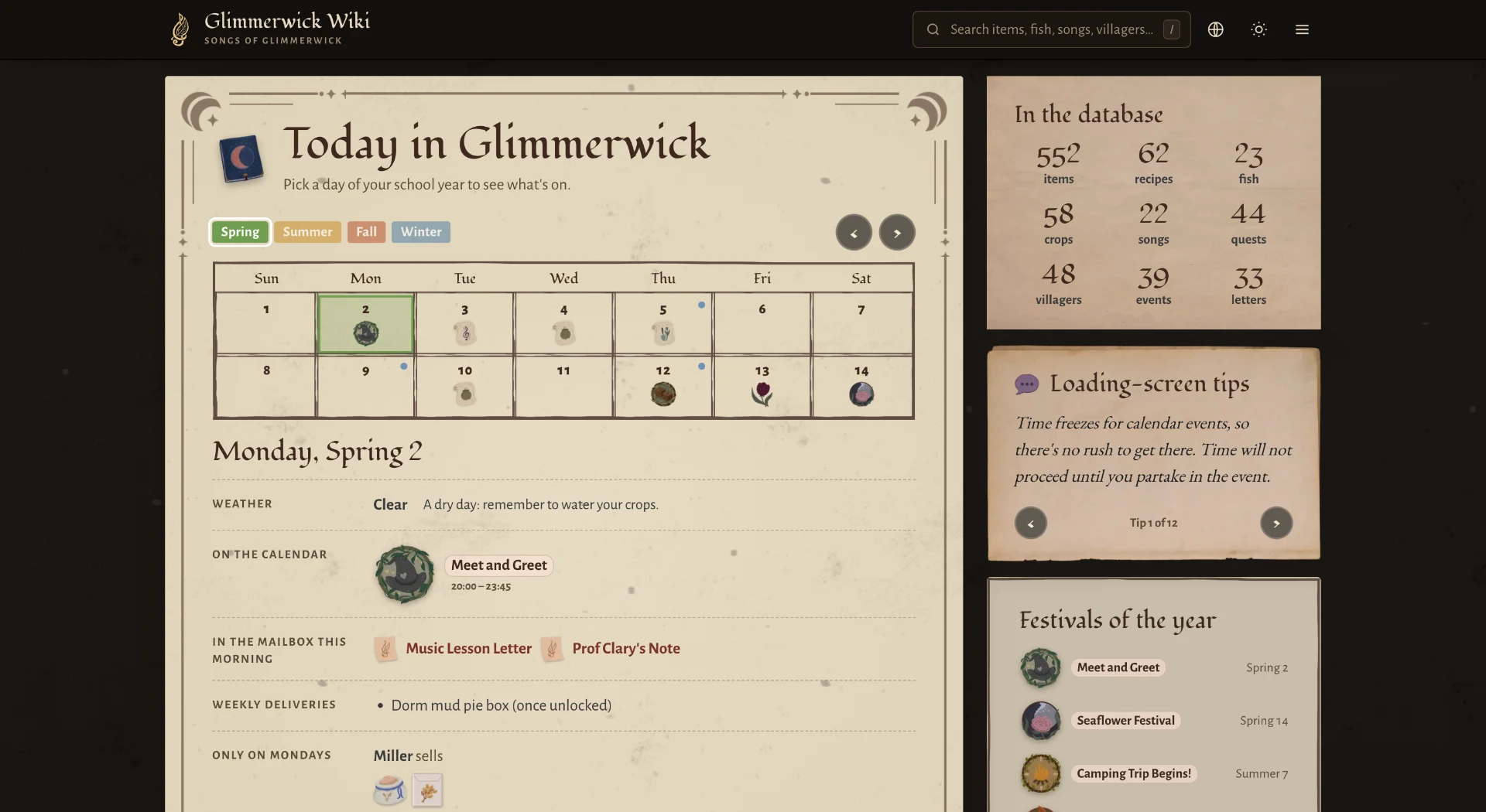 Songs of Glimmerwick Wiki screenshot 2