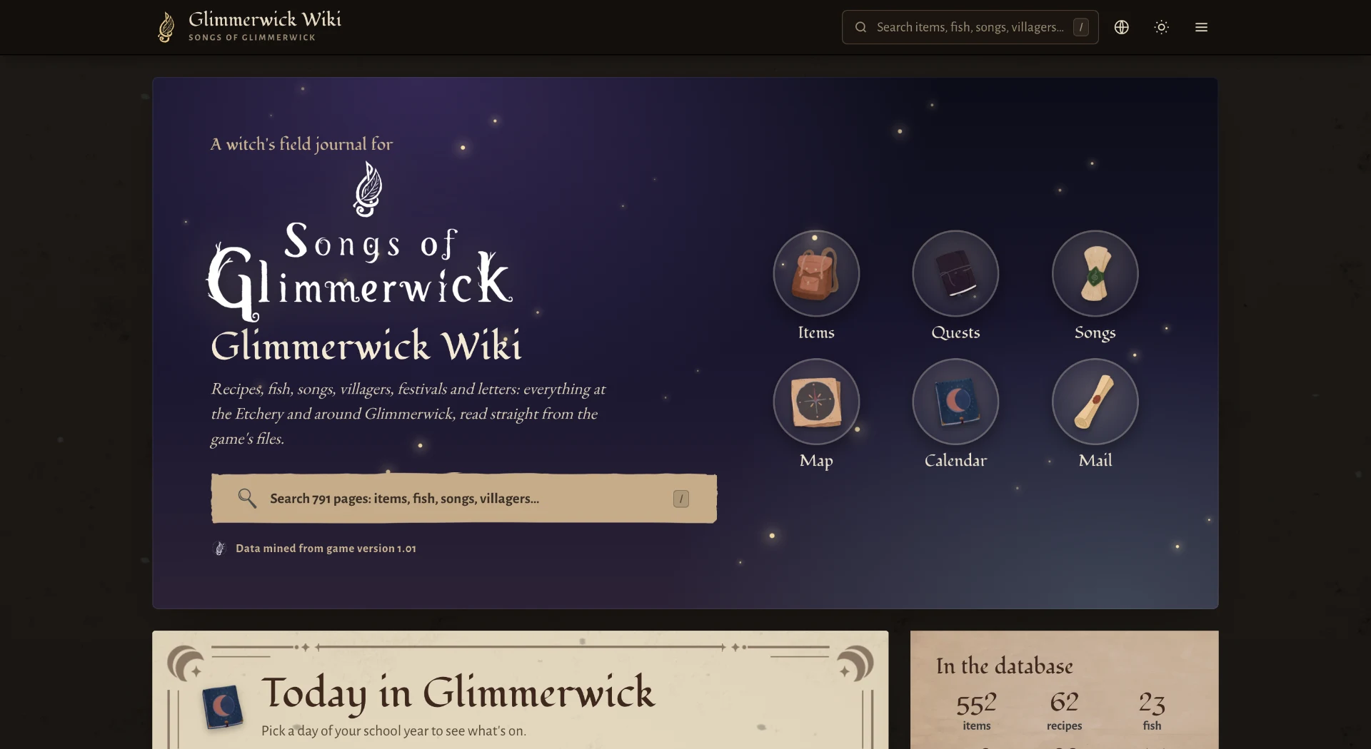 Songs of Glimmerwick Wiki screenshot 1