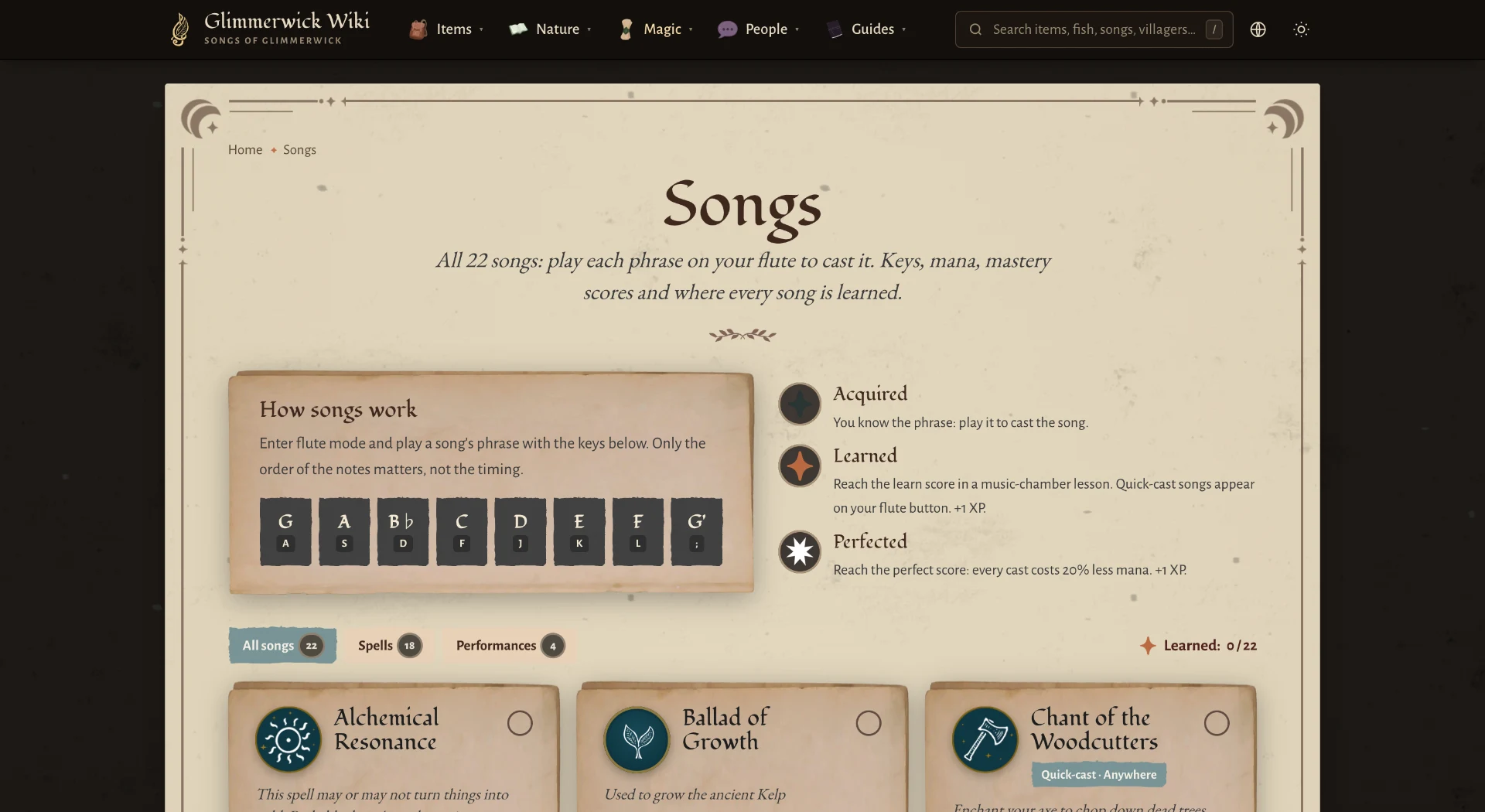 Songs of Glimmerwick Wiki screenshot 5