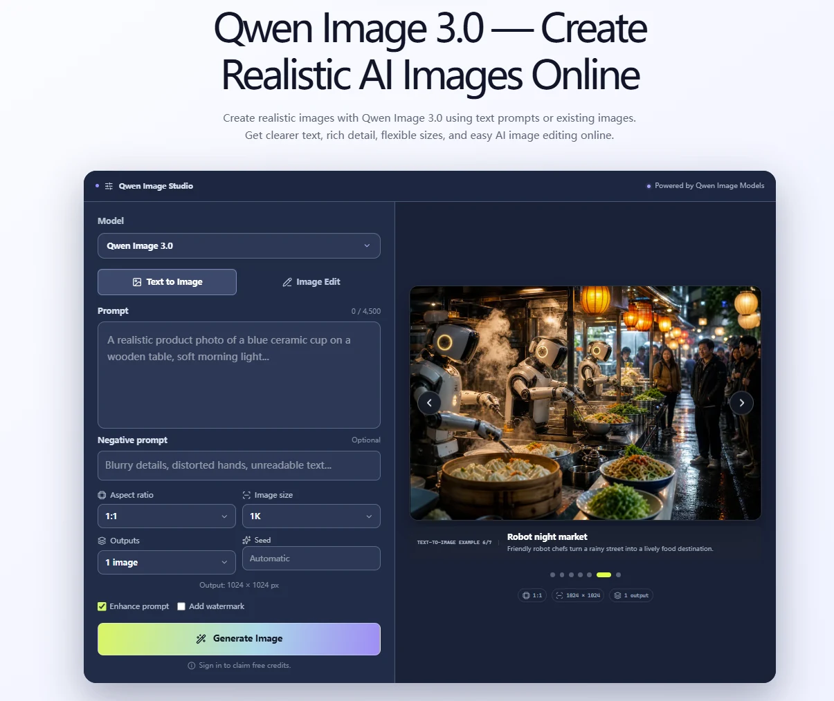Qwen Image 3.0 screenshot 1