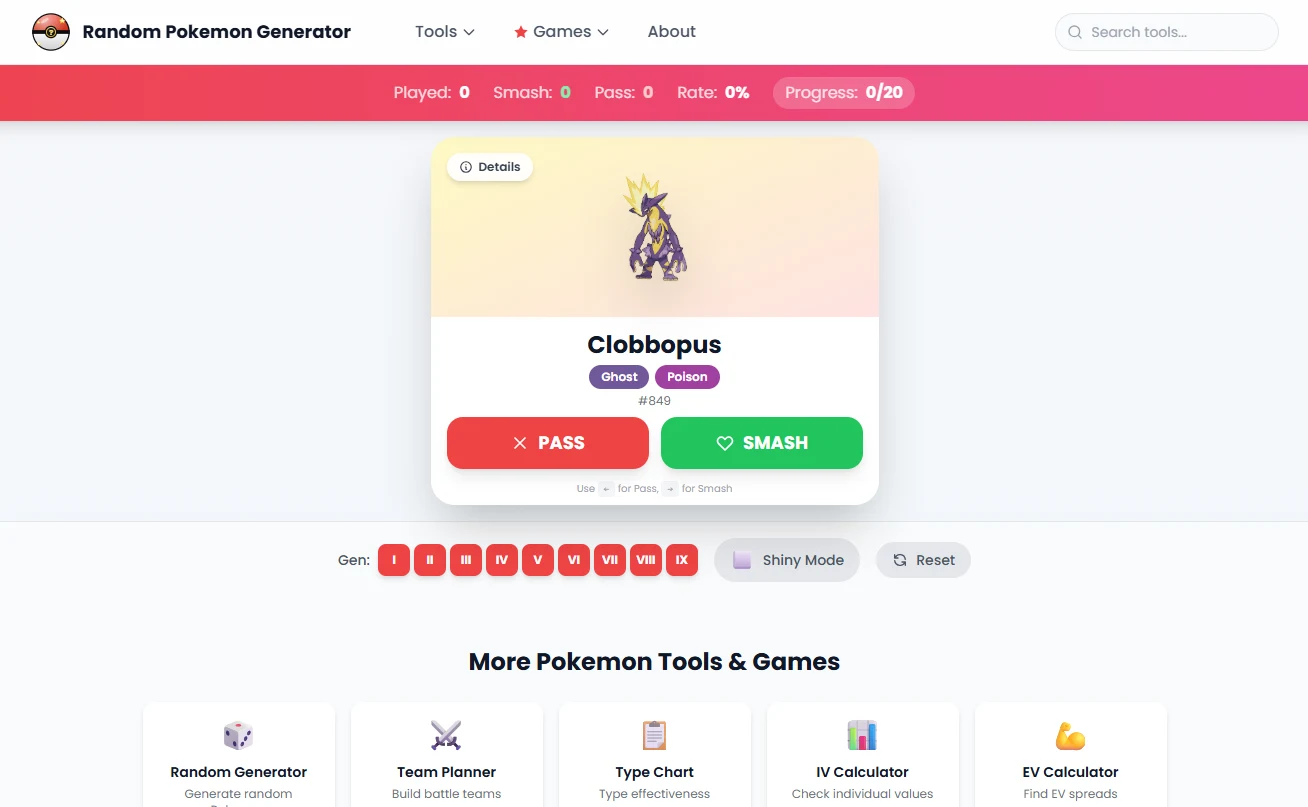 Random Pokemon Generator screenshot 3
