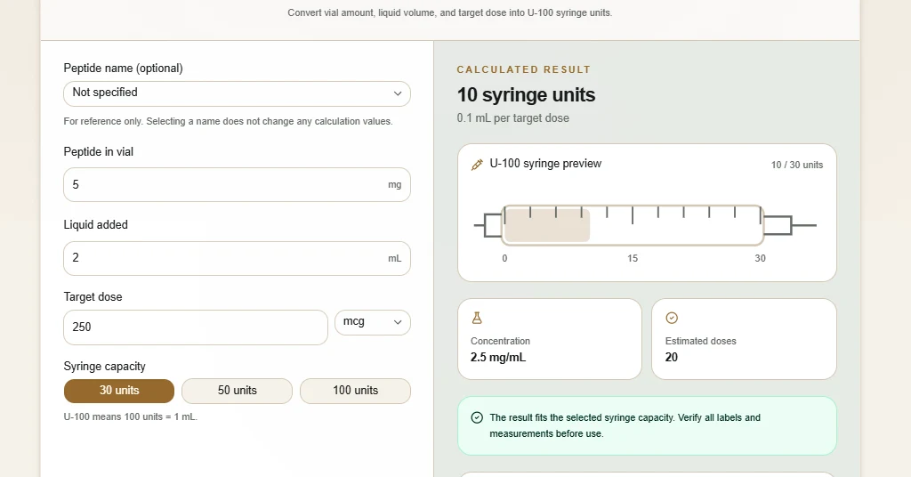 Peptide Calculator screenshot 2
